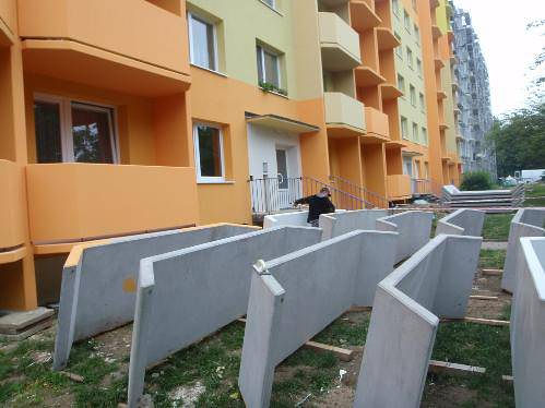 Balkóny z lehkého keramického betonu
